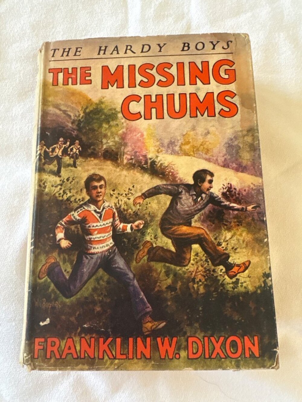 The Hardy Boys: The Missing Chums Hardcover 1928 Franklin W. Dixon Grosset & Dun